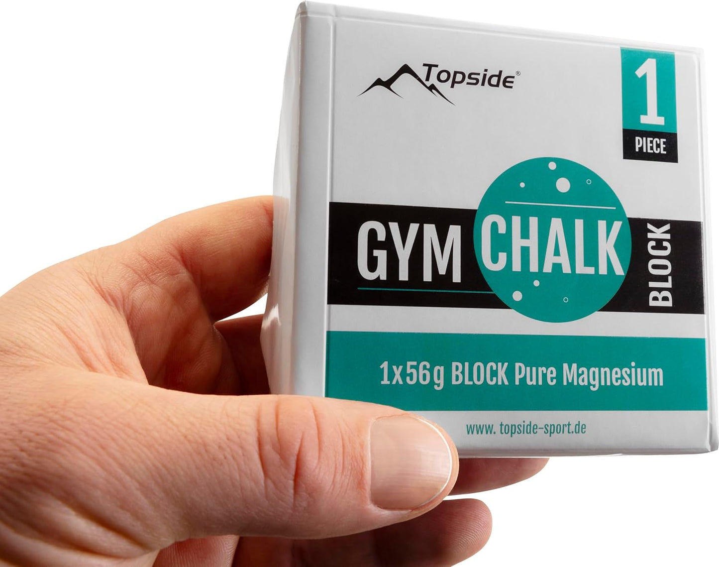 TOPSIDE Gym Chalk 4x56g (und 8x56g) Chalk Block für Gewichtheben, Klettern, Bouldern, Turnen, Crossfit