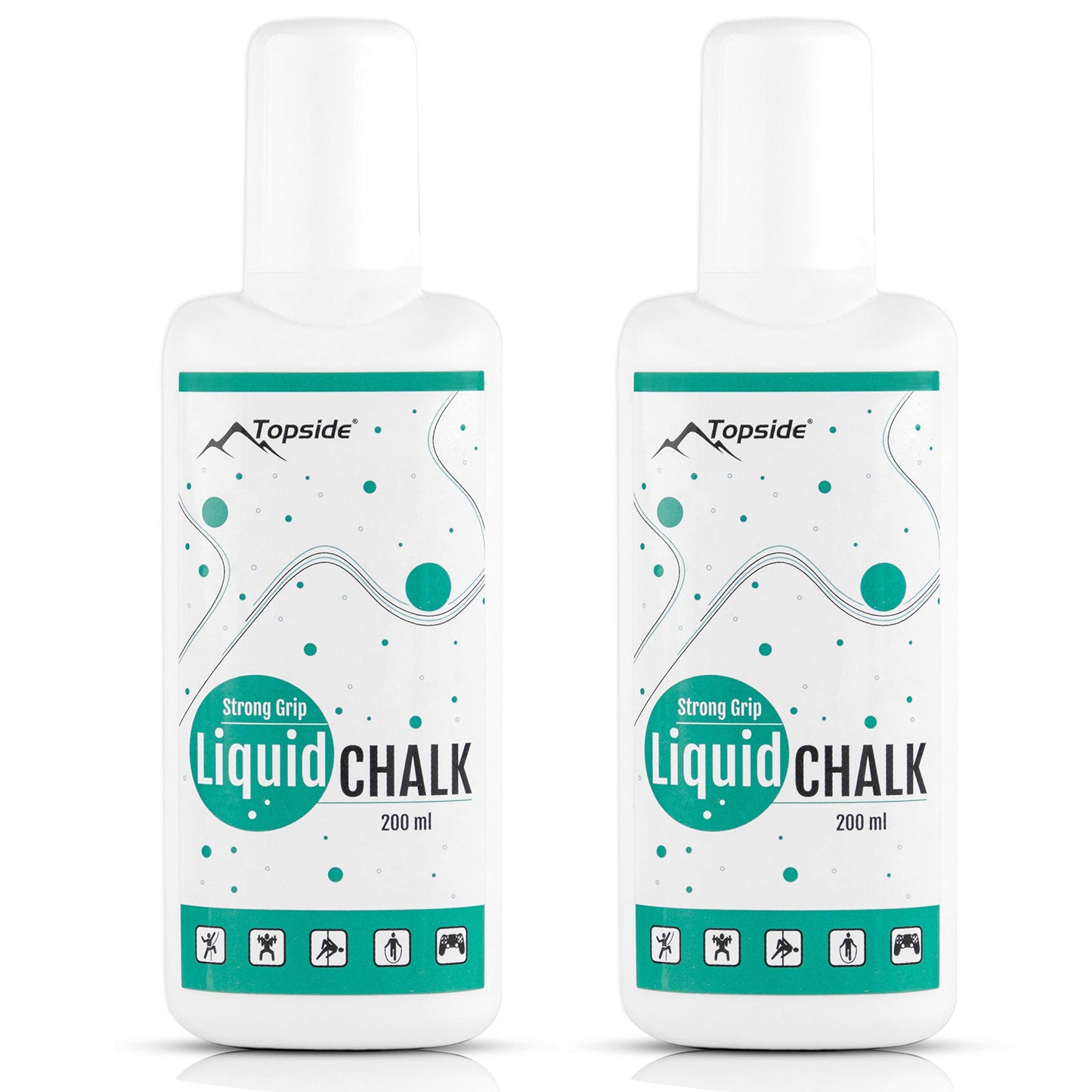 TOPSIDE ® Liquid Chalk 200ml - Bester Grip fürs Klettern, Bouldern oder Hantelstange - unsere Flüssigkreide riecht angenehm & hält Lange