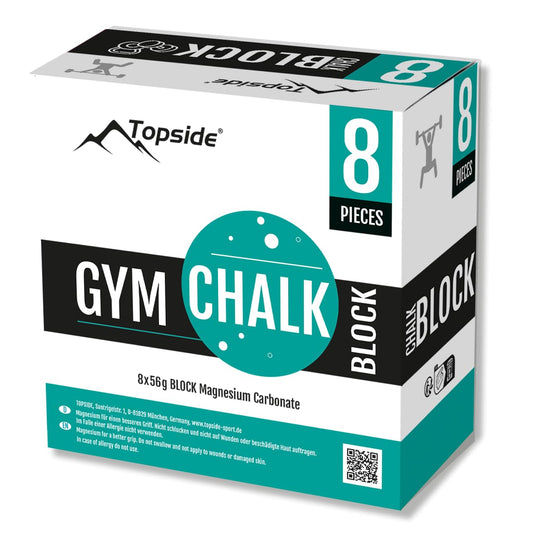 TOPSIDE Gym Chalk 4x56g (und 8x56g) Chalk Block für Gewichtheben, Klettern, Bouldern, Turnen, Crossfit